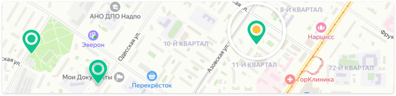 Отметка на карте 